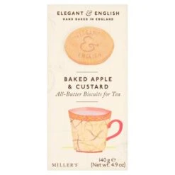 Miller's Elegant & English Baked Apple & Custard Biscuits 140g(Millers Elegant English Baked Apple Custard Biscuits 140g)