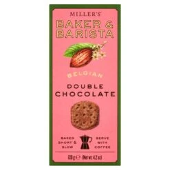 Miller's Baker & Barista Belgian Double Chocolate Biscuits 120g(Millers Baker Barista Belgian Double Chocolate Biscuits 120g)