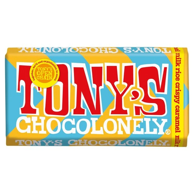 Tony's Chocolonely Milk Chocolate Caramel Rice Crispy 180g(Tonys Chocolonely Milk Chocolate Caramel Rice Crispy 180g) 1 Tony's Chocolonely Milk Chocolate Caramel Rice Crispy 180g(Tonys Chocolonely Milk Chocolate Caramel Rice Crispy 180g)