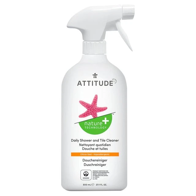 Attitude Daily Shower Cleaner Spray 800ml(Attitude Eco Bathroom Cleaner 800ml) 1 Attitude Daily Shower Cleaner Spray 800ml(Attitude Eco Bathroom Cleaner 800ml)