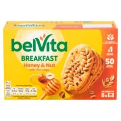 Belvita Honey & Nuts Choc Chips Breakfast Biscuits 5 Per Pack(Belvita Honey Nuts Choc Chips Breakfast Biscuits 5 X 45g)