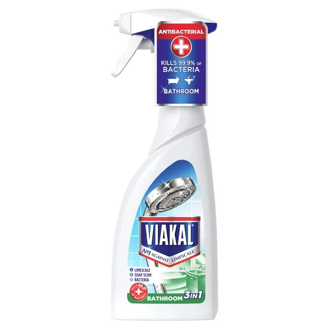 Viakal Bathroom Limescale Remover Anti-Bacterial Spray 500ml(Viakal Hygiene Cleaning Spray 500ml) 1 Viakal Bathroom Limescale Remover Anti-Bacterial Spray 500ml(Viakal Hygiene Cleaning Spray 500ml)
