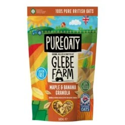 Glebe Farm Pure Oaty Gluten Free Maple & Banana Oat Granola 325g(Glebe Farm Gluten Free Maple Banana Oat Granola 325g)