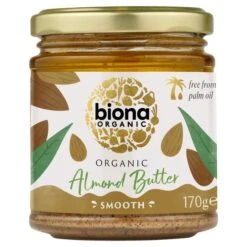 Biona Organic Almond Butter 170g(Biona Organic Almond Butter 170g)