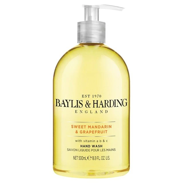 Baylis & Harding Sweet Mandarin & Grapefruit Hand Wash 500ml(Baylis Harding 2 Bottles Sweet Mandarin Grapefruit Hand Wash 500ml Each) 1 Baylis & Harding Sweet Mandarin & Grapefruit Hand Wash 500ml(Baylis Harding 2 Bottles Sweet Mandarin Grapefruit Hand Wash 500ml Each)