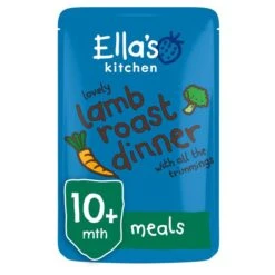 Ella's Kitchen Organic Lamb Roast Dinner Baby Pouch 10+ Months 190g(Ellas Kitchen Lovely Lamb Roast Dinner With All The Trimmings 190g)