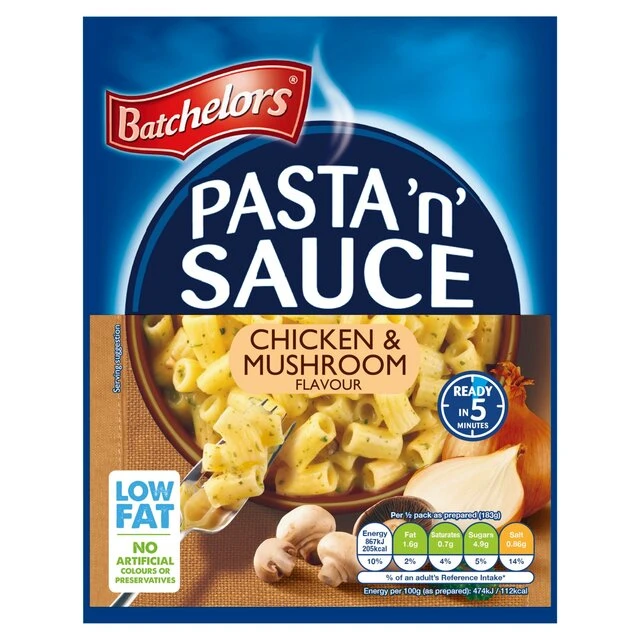 Batchelors Pasta N Sauce Chicken & Mushroom 110g(Batchelors Pasta N Sauce Chicken Mushroom 110g) 1 Batchelors Pasta N Sauce Chicken & Mushroom 110g(Batchelors Pasta N Sauce Chicken Mushroom 110g)