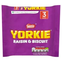 Nestlé® Yorkie Raisin & Biscuit Chocolate Bar Multipack 3 Per Pack(Yorkie Raisin Biscuit Chocolate Bar Multipack 3 Per Pack)