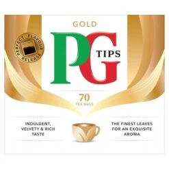 PG Tips Gold Teabags 70 Per Pack(Pg Tips Gold Pyramid Teabags 80 Per Pack)