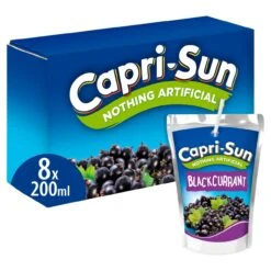 Capri-Sun Blackcurrant 8 X 200ml(Capri Sun Blackcurrant Juice Drink 10 X 200ml)