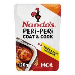 Nando's Coat 'n Cook Hot Peri Peri Marinade 120g(Nandos Coat N Cook Hot Peri Peri Marinade 120g)