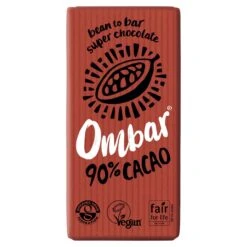 Ombar 90% Dark Chocolate 35g(Ombar 90 Raw Chocolate Bar 35g)