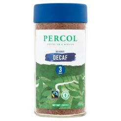 Percol Fairtrade Decaf Colombia Freeze Dried Instant Coffee 100g(Percol Coffee Colombia Decaffeinated 100g)