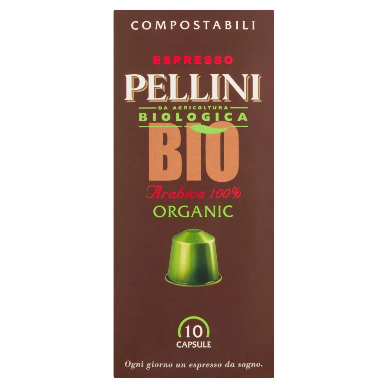 Pellini Luxury Organic Compostable Nespresso Compatible Coffee Capsules 10 Per Pack(Pellini Luxury Organic Nespresso Compatible Coffee Capsules 10 Per Pack) 1 Pellini Luxury Organic Compostable Nespresso Compatible Coffee Capsules 10 Per Pack(Pellini Luxury Organic Nespresso Compatible Coffee Capsules 10 Per Pack)
