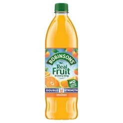 Robinsons Double Strength Orange Squash 1L(Robinsons Double Concentrate Orange No Added Sugar Fruit Drink Bottle 1 25 L)