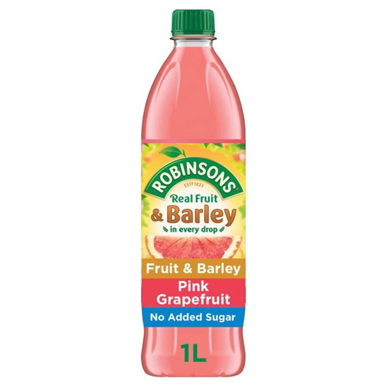 Robinsons Pink Grapefruit Fruit & Barley No Added Sugar 1L(Robinsons Fruit Barley Pink Grapefruit With No Added Sugar 1l) 1 Robinsons Pink Grapefruit Fruit & Barley No Added Sugar 1L(Robinsons Fruit Barley Pink Grapefruit With No Added Sugar 1l)