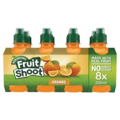 Robinsons Fruit Shoot Orange No Added Sugar 8 X 200ml(Robinsons Fruit Shoot Low Sugar Orange 8 X 200ml)