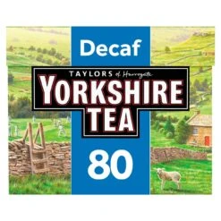 Yorkshire Decaf Teabags 80 Per Pack(Taylors Of Harrogate Yorkshire Tea Decaffeinated Teabags 80 Per Pack)