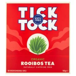 Tick Tock Organic Rooibos Tea Bags 80 Per Pack(Tick Tock Organic Original Rooibos Tea Bags 80)