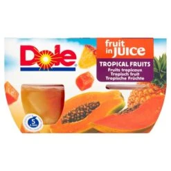 Dole Tropical Fruit In Juice 4 X 113g(Dole Fruit Bowls Tropical Fruit In Juice 4x113g)