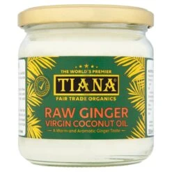 Tiana Fair Trade Raw Ginger Virgin Coconut Oil 350ml(Tiana Fair Trade Raw Ginger Virgin Coconut Oil 350ml)