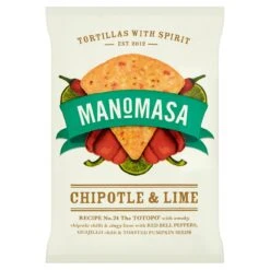 Manomasa Chipotle & Lime Tortilla Chips 160g(Manomasa Tortilla Chips Chipotle Lime 160g)