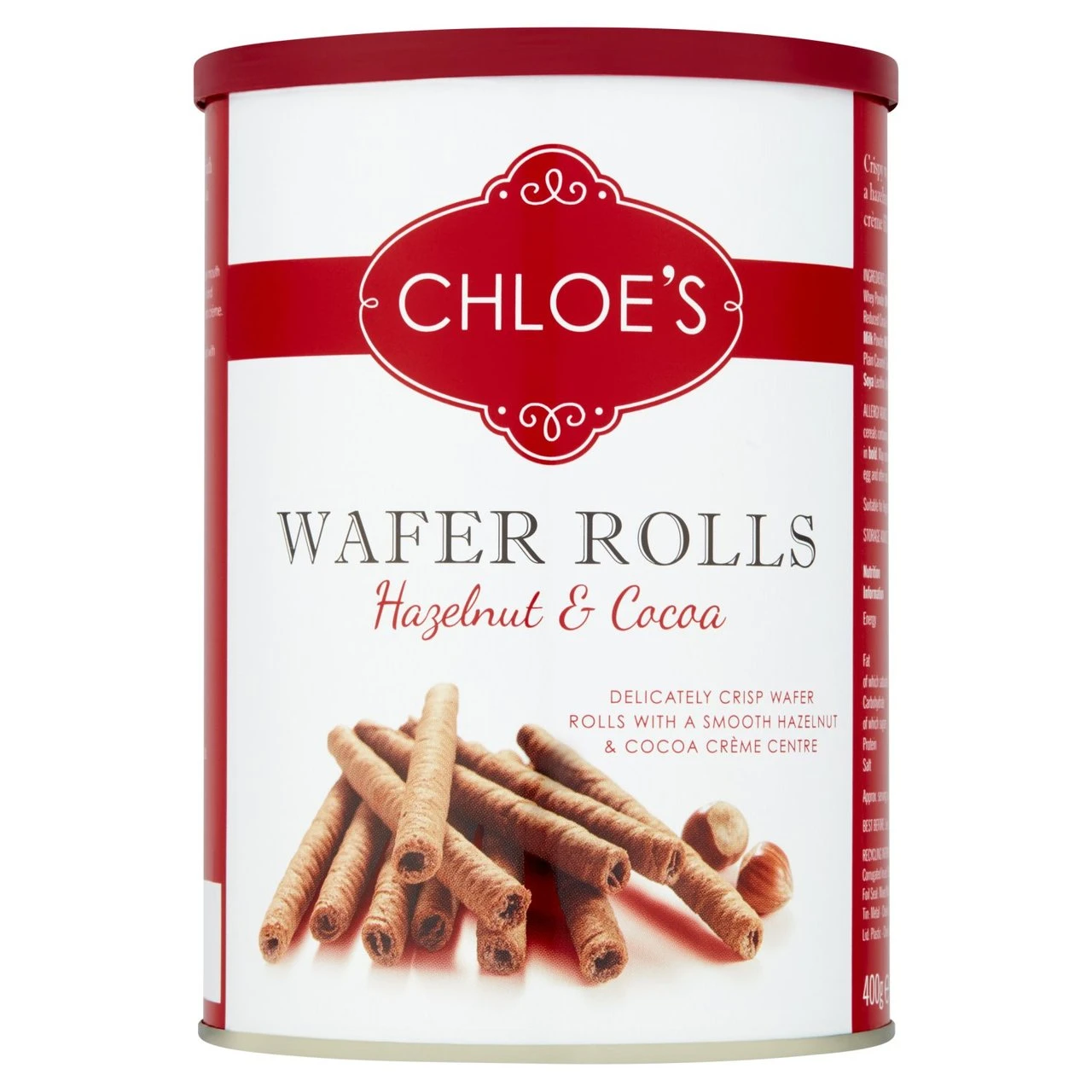 Chloe's Hazelnut & Cocoa Wafers 400g(Chloes Hazelnut Cocoa Wafers 400g) 1 Chloe's Hazelnut & Cocoa Wafers 400g(Chloes Hazelnut Cocoa Wafers 400g)