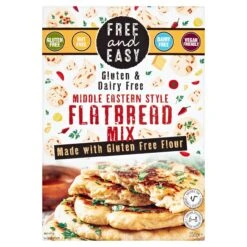 Free And Easy Gluten & Dairy Free Middle Eastern Flatbread Mix 250g(Free And Easy Gluten Dairy Free Middle Eastern Flatbread Mix 250g)