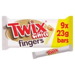 Mars Twix White Chocolate Biscuits 9 X 23g(Twix 9 White Chocolate Biscuits 9 X 23g)