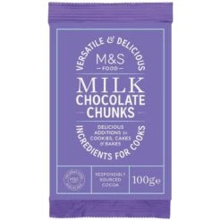M&S Milk Chocolate Chunks 100g(M S Milk Chocolate Chunks 100g)
