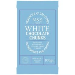 M&S White Chocolate Chunks 100g(M S White Chocolate Chunks 100g)