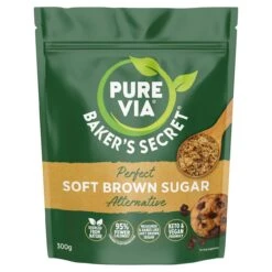 Pure Via Bakers Secret Soft Brown Sugar Alternative 300g(Pure Via Bakers Secret Soft Brown Sugar Alternative 300g)