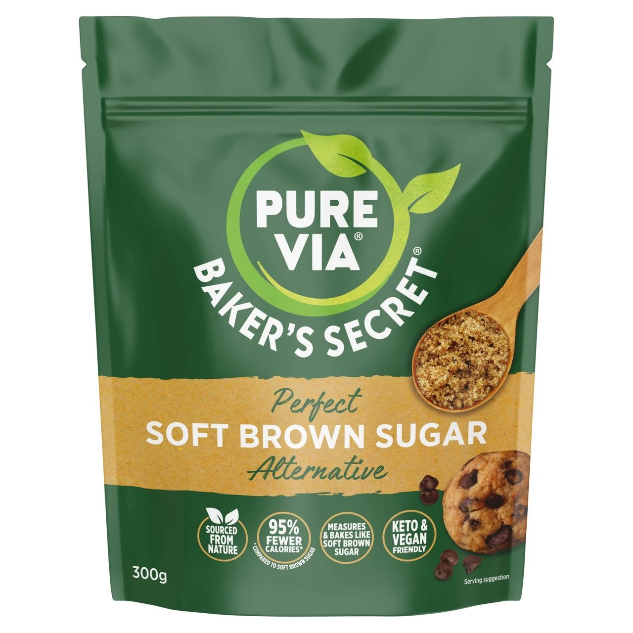 Pure Via Bakers Secret Soft Brown Sugar Alternative 300g(Pure Via Bakers Secret Soft Brown Sugar Alternative 300g) 1 Pure Via Bakers Secret Soft Brown Sugar Alternative 300g(Pure Via Bakers Secret Soft Brown Sugar Alternative 300g)