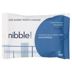 Nibble Simply Fantastically Fudgy Lemon Shortbread Low Carb Biscuit Bites 36g(Nibble Simply Fantastically Fudgy Lemon Shortbread Low Carb Biscuit Bites 36g)