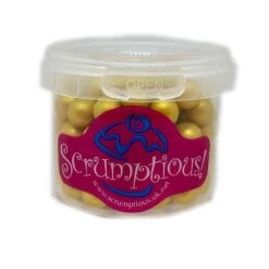 Scrumptious Sprinkles Large Chocoballs Gold 70g(Scrumptious Sprinkles Large Chocoballs Gold 70g)