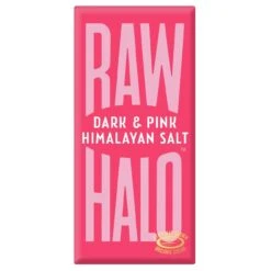 Raw Halo Vegan Dark & Pink Salt Chocolate Bar 70g(Raw Halo Vegan Dark Pink Salt Chocolate Bar 70g)