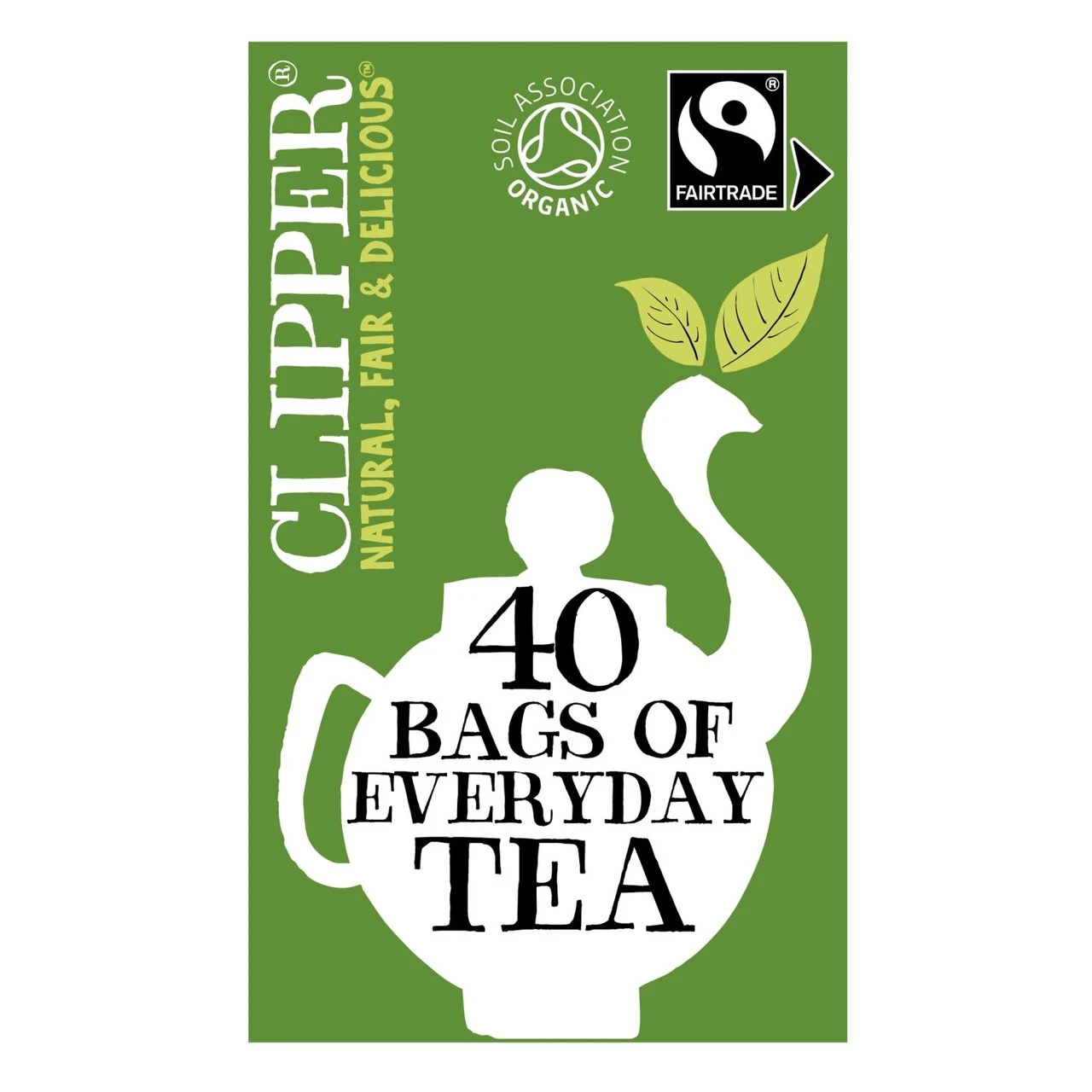 Clipper Organic & Fairtrade Everyday Tea Bags 40 Per Pack(Clipper Organic Fairtrade Everyday Tea 40 Per Pack) 1 Clipper Organic & Fairtrade Everyday Tea Bags 40 Per Pack(Clipper Organic Fairtrade Everyday Tea 40 Per Pack)