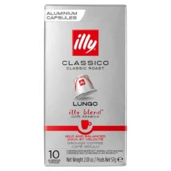 Illy Classico Lungo Capsules 10 Per Pack(Illy Classico Lungo Capsules 10 Per Pack)