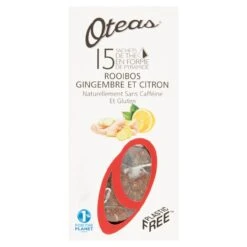 Oteas Rooibos Ginger & Lemon 15 Per Pack(Oteas Rooibos Ginger Lemon 15 Per Pack)
