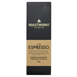 Roastworks Espresso Nespresso Compatible Capsules 10 Per Pack(Roastworks Espresso Nespresso Compatible Capsules 10 Per Pack)