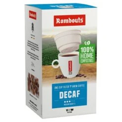 Rombouts Decaffeinated Compostable One Cup Filter Coffee 10 Per Pack(Rombouts Decaffeinated Compostable One Cup Filter Coffee 10 X 1 Per Pack)