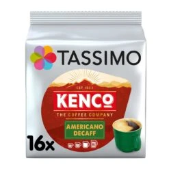 Tassimo Kenco Americano Decaff Coffee Pods 16 Per Pack(Tassimo Kenco Americano Decaff Coffee Pods 16 Per Pack)
