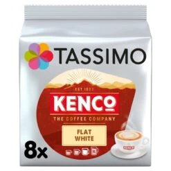 Tassimo Kenco Flat White Coffee Pods 8 Per Pack(Tassimo Kenco Flat White Coffee Pods 8 Per Pack)