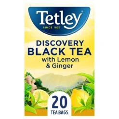 Tetley Discovery Black Tea With Lemon & Ginger 20 Per Pack(Tetley Discovery Black Tea With Lemon Ginger 20 Per Pack)