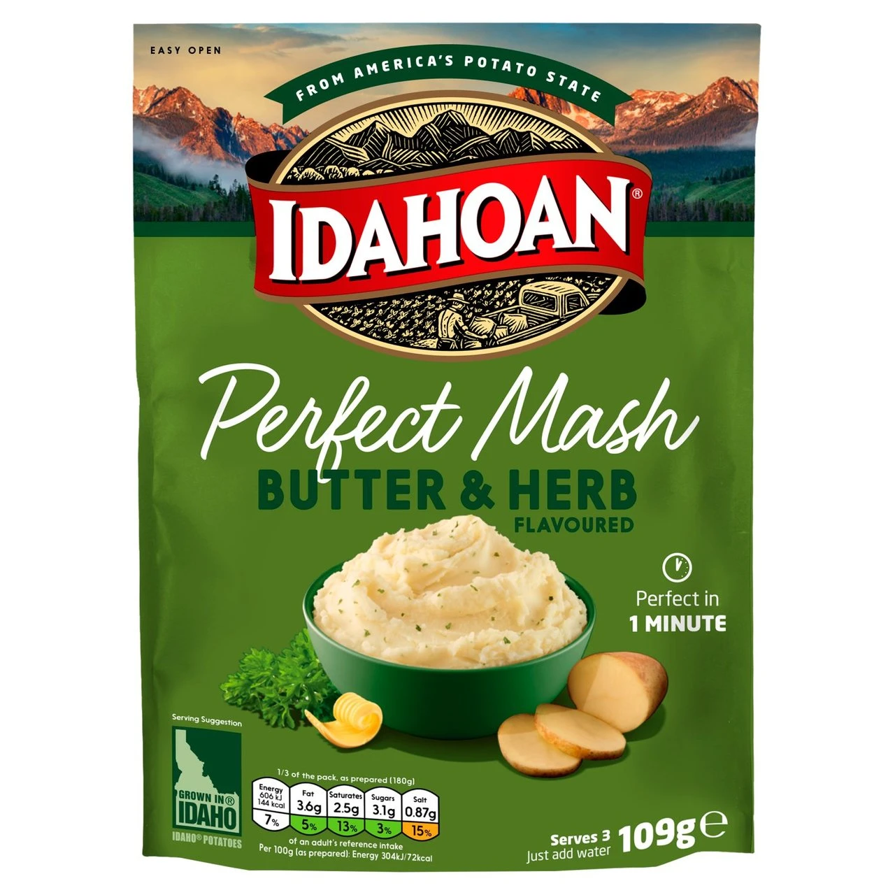 Idahoan Butter & Herb Mash 109g(Idahoan Butter Herb Mash 109g) 1 Idahoan Butter & Herb Mash 109g(Idahoan Butter Herb Mash 109g)