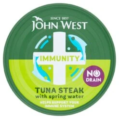 John West Immunity No Drain Tuna Steak With Springwater 110g(John West Immunity No Drain Tuna Steak With Springwater 110g)