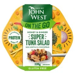 John West On The Go Tuna Honey Ginger Super Salad 220g(John West On The Go Tuna Honey Ginger Super Salad 220g)