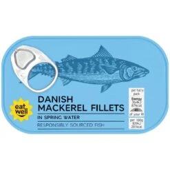 M&S Danish Mackerel Fillets In Spring Water 125g(M S Danish Mackerel Fillets In Spring Water 125g)