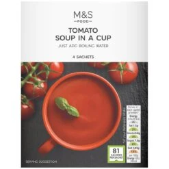 M&S Tomato Cup Soup 4 X 22g(M S Tomato Cup Soup 4 X 22g)