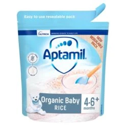 Aptamil Organic Baby Rice Cereal 100g(Aptamil 4 6 Mths Organic Baby Rice 100g)